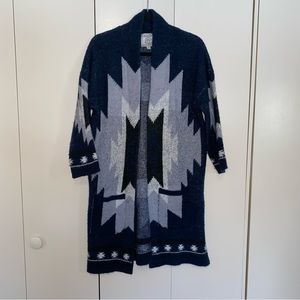 Western Style Women’s Cardigan Blue Small